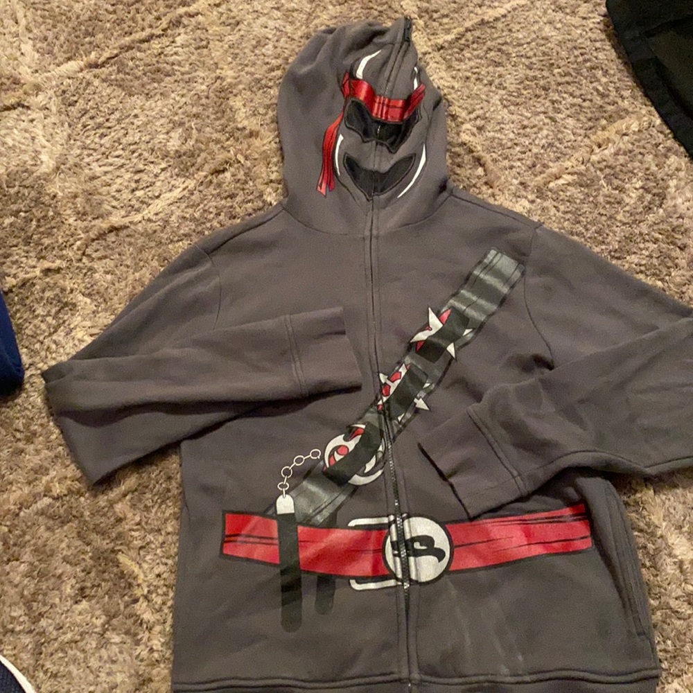 Boys Tony Hawk face zip up sweater